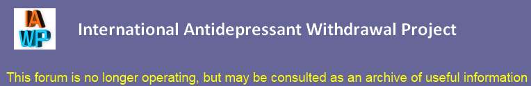 International Antidepressant Withdrawal Project